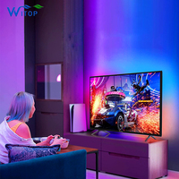 Vente chaude dernière version 2.1 kit de rétroéclairage d'ambiance TV même écran mur intelligent rgbic bande lumineuse bande lumineuse TV