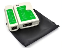 Comprobador de Cables de Red RJ45 UTP/FTP, para Cables LAN Cat5 y Cat6, y Cables Telefónicos RJ11