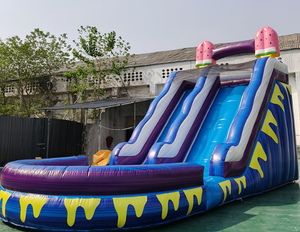 Château Gonflable Extérieur pour Enfants et Parents, Aire <span class=keywords><strong>de</strong></span> Jeu avec Trampoline, Château Gonflable Épais en PVC Résistant à l'Usure avec Toboggan pour Fêtes - Product Image 5
