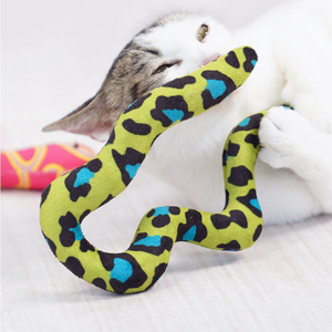 Üretici toptan özel Logo yılan tasarım Catnip kedi oyuncaklar - Product Image 1