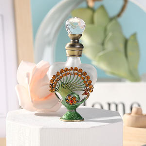 Flacon de parfum d'huile essentielle de Dubaï, 12 ml, Moyen-Orient, naturel, élégant, exquis, paon, grand cœur - Product Image 5