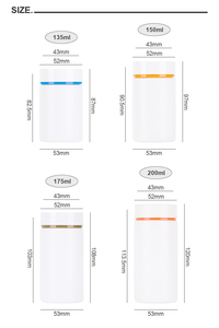 Tapa de doble color blanco HDPE grado alimenticio 150ml con cápsulas de color personalizadas suplemento de tableta botella de vitamina - Product Image 6