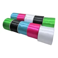 Ruban en satin imprimé de luxe El Venado, lavable, 7 cm de large, 50 mètres, polyester, gros-grain métallique double face, Saint-Valentin