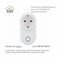 Boîtier en plastique pour PC Smart Home personnalisé Boîtiers d'instruments électroniques CN16 Boîtier de prise UE Smart Wifi 100*50*30mm