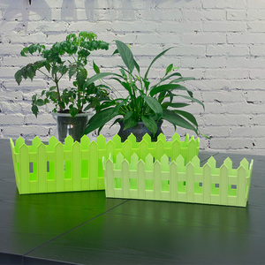 High quality and hot selling in Amazon fashion designed rectangular plastic planter flower window box - Product Image 3