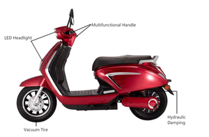 Scooter Eléctrico de 1000W con Batería para Adultos, Sensor Inteligente, Tipo 60V20AH, Carga Máxima 200KG, Velocidad Máxima 45km/h, Autonomía por Carga 80KM - Product Image 4