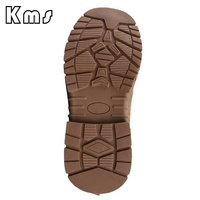 Bottes tactiques d'hiver légères et durables KMS personnalisables en gros pour hommes, en cuir et tissu Oxford, à cheville basse, couleur coyote