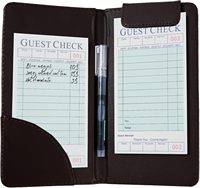 Carnet de commandes rose personnalisé avec logo, vente en gros directe usine, lot de 6 paquets de 300 exemplaires, pour restaurants, serveurs et cafés