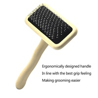 Baoli Hêtre En Bois Slicker Brosse Populaire Produits De Nettoyage Et De Toilettage Pour Animaux De Compagnie Brosse En Bois Slicker Pet Brosse Tapis Perte Court