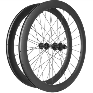 High Quality Custom Carbon <b>Bicycle</b> Commercial <b>Wheels</b> Heavy Duty Tubeless Road Track with Disc Brake System - Product Image 3