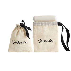 Bolsa Pequeña de Algodón Orgánico con Cordón y Cinta, Personalizada con Logotipo Impreso - Product Image 1