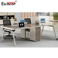 Poste de travail de bureau 4 places, poste de travail de bureau 6 personnes, fabricant de mobilier de bureau
