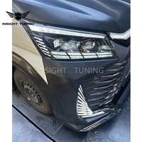 Pare-chocs et kit carrosserie de haute qualité pour Toyota Hiace Commuter Deluxe GranAce, mise à niveau vers le kit carrosserie de style LM350 Kaiser Crown