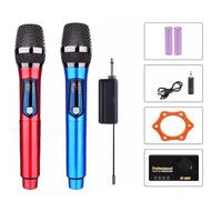 Système de microphone sans fil professionnel portable et coloré, 1, 2 ou 4 canaux UHF, pour karaoké, KTV, conférences, spectacles en direct