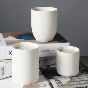 High Grade Home Decor Nordic Luxury Candle Jars Ceramic <b>Candlestick</b> Empty Candle Holders - Product Image 2