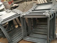 Couvercle de regard carré en fonte ductile Shengri pour routes municipales, norme EN, dimensions 500x1000mm, origine Chine (Hebei)