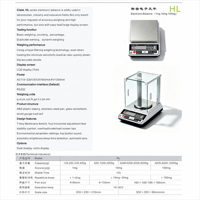 Balance analytique électronique intelligente à écran tactile, précision de pesée de 0,001 g, exportation de données USB, balance de laboratoire