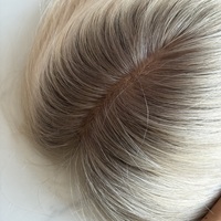 Topper capillaire en soie pour femmes, cheveux humains Remy européens, nœuds invisibles, dentelle HD, effet cuir chevelu réel, vente en gros