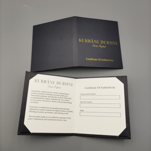 Kit de Certificado de Autenticidad con Esquinas Troqueladas de 8*4.5 Pulgadas, Papel Dorado, Regalos para Artistas, Artesanos y Trabajadores de la Artesanía - Product Image 1