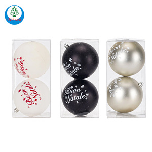 Set di Palline Natalizie Personalizzate con Stampa di Lettere, Classiche Rosse e Argento Opaco con Scritta '<span class=keywords><strong>Buon</strong></span> <span class=keywords><strong>Natale</strong></span>', Decorazioni per Albero di <span class=keywords><strong>Natale</strong></span> - Product Image 5