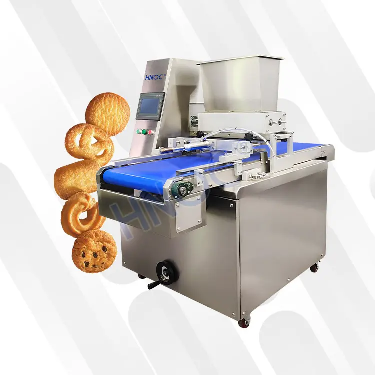 Automatic Double Color Cookie Deposit Multidrop Cutter Bend Electric Biscuit Maker Machine
