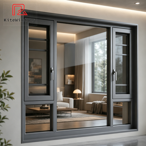 <span class=keywords><strong>Fenêtre</strong></span> à battant en alliage d'aluminium au design moderne avec double vitrage trempé, idéale pour les chambres et les salons - Product Image 3
