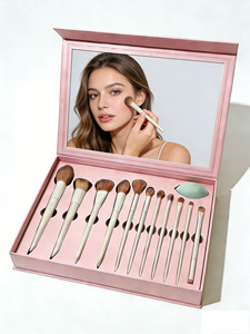 Coffret <span class=keywords><strong>Cadeau</strong></span> de Maquillage Professionnel : Trousse Complète de Pinceaux de Maquillage avec Emballage en Boîte en Carton Imprimée - Product Image 1