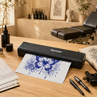 Impresora de Tatuajes Portátil Silenciosa Xprinter P84 A4, Impresora Térmica Inalámbrica sin Tinta para Estudios