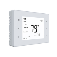 Termostato Digitale Programmabile Smart WiFi 24V 3H2C per Controllo Temperatura Ambiente, per Sistemi HVAC, Riscaldamento, Raffreddamento e Pompe di Calore