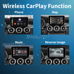 RMAUTO ระบบไร้สาย Apple CarPlay NTG 5.0 5.1 สำหรับรถยนต์ Mercedes Benz C-Class W205 GLC ปี 2015-2018 รองรับ Android Auto Mirror Link AirPlay Car Play - Product Image 3