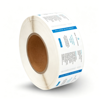 Etiqueta con Código QR, Etiqueta con Logotipo, Etiquetas de Papel Sintético para Decoración de Botellas de Belleza