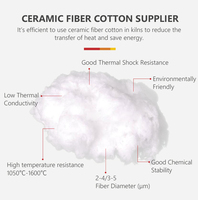 Coton en fibre céramique résistant aux hautes températures pour l'isolation des fours industriels