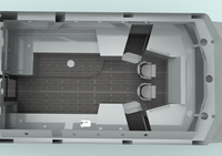 Bateau de plaisance à deux étages Sea King 11m X 4m, bateau de pêche commercial