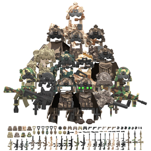 WM6147 WM6168 Blocchi da Costruzione per Bambini, Modelli di Forze Speciali: Ingegnere, Sniper, Comando, Scout, Wild Child, KSK, Alpha, SSO, Delta, Navy Seals - Product Image 2