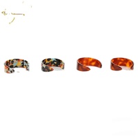2023 Model Terbaru Fashion Desain Wanita Selulosa Asetat Bulan Bentuk Stud Earrings Girls Fashion Acetate Earrings