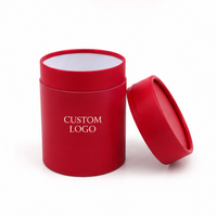 Boîte d'emballage cylindrique en carton personnalisée de luxe pour cosmétiques, huiles essentielles, soins de la peau, eye-liner