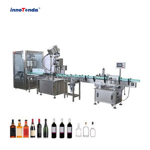 <span class=keywords><strong>Precio</strong></span> automático <span class=keywords><strong>Ron</strong></span>/Whisky/Tequila Vodka Spirits Licor Línea de embotellado de vino Lavado Máquina de llenado y tapado para botellas de vidrio - Product Image 1