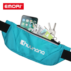 Sac banane multifonctionnel personnalisé pour sports de plein air, en nylon résistant à l'eau, avec fermeture éclair imprimée, pour la randonnée et la course à pied, ceinture réglable - Product Image 3