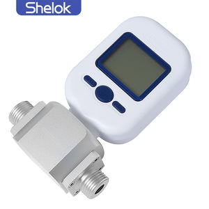 Micro <span class=keywords><strong>Mass</strong></span> <span class=keywords><strong>Flow</strong></span> <span class=keywords><strong>Meter</strong></span> MF5700 Sensor Aliran Cairan Plastik untuk Udara Gas Air dengan Layar LCD Sambungan Ulir OEM Dapat Disesuaikan - Product Image 2