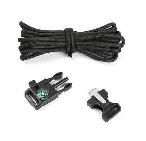 5-en-1 randonnée en plein air Camping survie Paracord Bracelet pêche équipement de chasse boussole allume-feu sifflet fort - Product Image 6