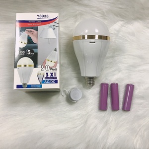 Y3933 30W 3 * 1200mA batterie esterne vendita diretta in fabbrica LED per interni ed esterni ricaricabile e lampadina di emergenza con anello dorato - Product Image 5