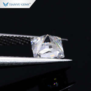 Moissanite üreticisi toptan özelleştirilmiş fantezi şekli prenses kesim DEF netlik VVS sentetik mozanit pırlanta taşlar - Product Image 3