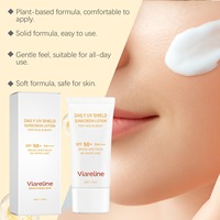 Viareline BRIGHTENING SKIN DAILY UV SHIELD SUNSCREEN LOTION untuk WAJAH & TUBUH SPF 50+ PA++++ SPECTRUM LUAS TANPA WARNA PUTIH
