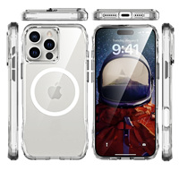 Formes élégantes magnétique antichoc Transparent clair housse de téléphone portable pour iPhone 16 16 Pro 16 Plus 16 Pro Max