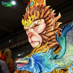 Gecai โคมไฟกลางแจ้งขนาดใหญ่ของจีนราชาลิงซุนวูกง - Product Image 4