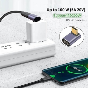 USB 4 8K 100W loại C Adapter 40gbps góc bên phải cho MacPro/Mac Mini/iMac/iMac Pro Thunderbolt 3 OTP cho điện thoại di động sử dụng - Product Image 4