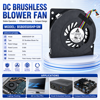 Kipas Blower Inverter Pendingin Casing PC Mini All-in-One Original Delta DC5V 0.40A EC 12V 24V 48V 55X55X8MM 5.5CM 5508 BSB05505HP PWM