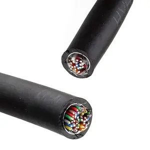 Black Color 2 Core 5/10/20/30/50/100/200/300Pair Telephone Cable For Outdoor
