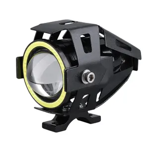 Phare de moto LED 12V, haute qualité, U7, lampe antibrouillard, transformateur de lumière blanche, projecteur de moteur, avec 1500lm