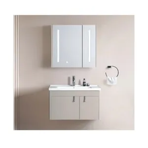 Ticari fabrika doğrudan satış tasarım seramik tezgah Vanity banyo dolabı Modern banyo için
